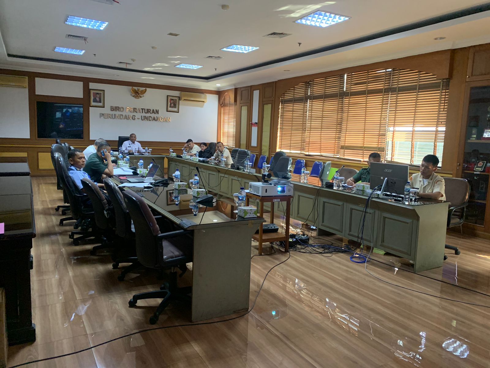 Rapat Lanjutan Harmonisasi Rancangan Peraturan Menteri Pertahanan tentang Tata Cara Penggunaan Jasa Telekomunikasi di Lingkungan Kemhan dan TNI