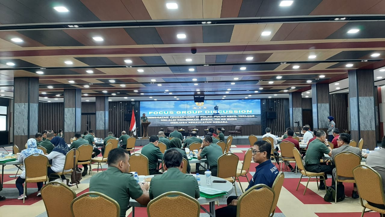Focus Group Discussion (FGD) tentang Peningkatan Pengamanan di Pulau-Pulau Kecil Terluar Melalui Komunikasi Sosial TNI AD Guna Menjaga Kedaulatan Negara
